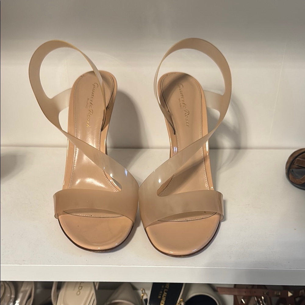 Gianvito Rossi Beige Strappy Heels